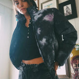 Shop Electric and Rose Electric & Rose Puffer Bomber Jacket as seen on Chloe Meadows Jacket for women – premium loungewear and festival fashion at Spoiled Brat