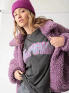 Shop Electric and Rose Electric & Rose Signature California Slogan Tee T-Shirts for women – premium loungewear and festival fashion at Spoiled Brat