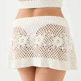 Shop Frankies Bikinis Frankies Bikinis Adaline Crochet Cropped Shirt Crop Top for women – premium loungewear and festival fashion at Spoiled Brat