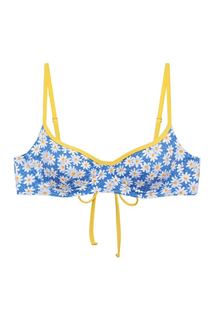 Cola Underwire Balconette Bikini Top Daisy