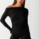 Shop Frankies Bikinis Frankies Bikinis Dahlia Long Sleeve T-Shirt Long Sleeved Top for women – premium loungewear and festival fashion at Spoiled Brat