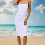 Shop Frankies Bikinis Frankies Bikinis Quinn Terry Midi Dress in Daisy Dream Midi Dress for women – premium loungewear and festival fashion at Spoiled Brat