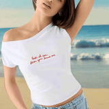 Shop Frankies Bikinis Frankies Bikinis Starlight Cotton Tee Top for women – premium loungewear and festival fashion at Spoiled Brat