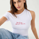 Shop Frankies Bikinis Frankies Bikinis Starlight Cotton Tee Top for women – premium loungewear and festival fashion at Spoiled Brat