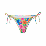 Shop Frankies Bikinis Frankies Bikinis Tia Floral String Bikini Bottom in Neon Surfer Bikini Bottoms for women – premium loungewear and festival fashion at Spoiled Brat
