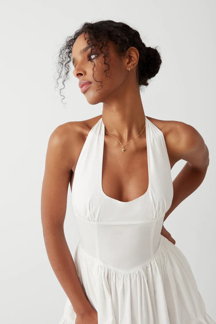 Frankies Bikinis Tulsa Halter Midi Dress as seen on Malin Andersson - Spoiled Brat