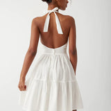 Shop Frankies Bikinis Frankies Bikinis Tulsa Halter Midi Dress as seen on Malin Andersson Maxi Dress for women – premium loungewear and festival fashion at Spoiled Brat