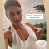 Shop Frankies Bikinis Frankies Bikinis Tulsa Halter Midi Dress as seen on Malin Andersson Maxi Dress for women – premium loungewear and festival fashion at Spoiled Brat