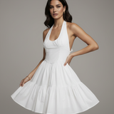 Frankies Bikinis Tulsa Halter Midi Dress as seen on Malin Andersson - Spoiled Brat
