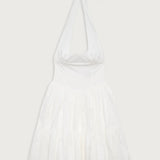 Shop Frankies Bikinis Frankies Bikinis Tulsa Halter Midi Dress as seen on Malin Andersson Maxi Dress for women – premium loungewear and festival fashion at Spoiled Brat