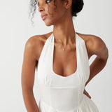 Shop Frankies Bikinis Frankies Bikinis Tulsa Halter Midi Dress as seen on Malin Andersson Maxi Dress for women – premium loungewear and festival fashion at Spoiled Brat