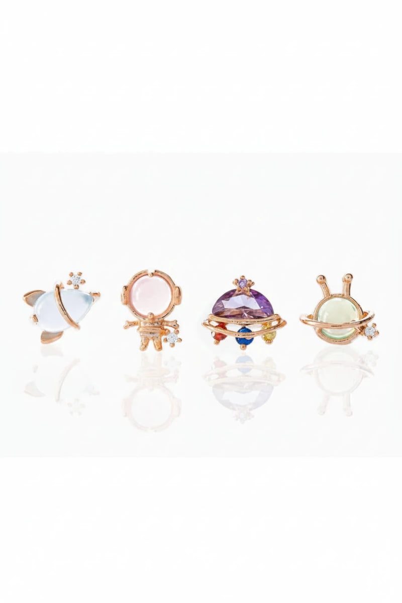 Shop Girls Crew Girls Crew Blast Off Earring Stud Set Earrings for women – premium loungewear and festival fashion at Spoiled Brat
