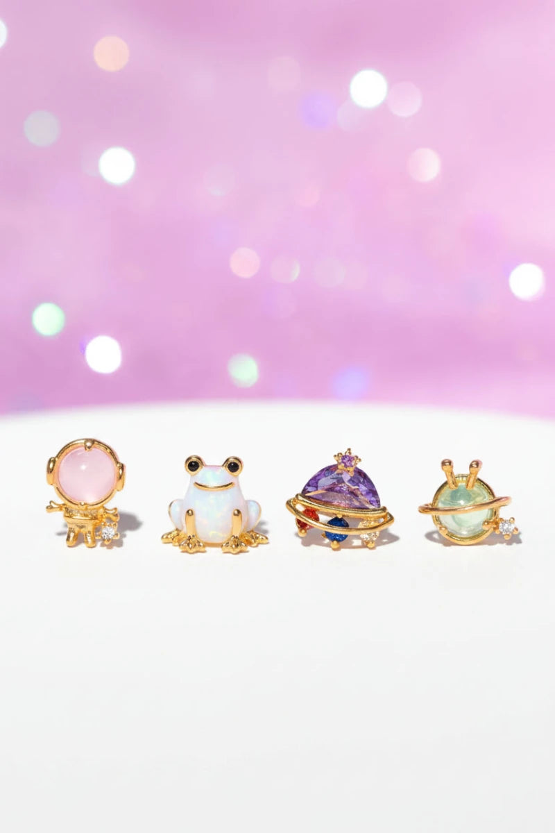 Shop Girls Crew Girls Crew Blast Off Earring Stud Set Earrings for women – premium loungewear and festival fashion at Spoiled Brat