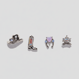 Shop Girls Crew Girls Crew Cowgirl Earring Stud Set Earrings for women – premium loungewear and festival fashion at Spoiled Brat