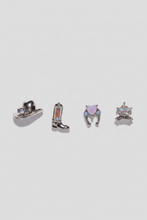 Shop Girls Crew Girls Crew Cowgirl Earring Stud Set Earrings for women – premium loungewear and festival fashion at Spoiled Brat
