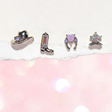 Shop Girls Crew Girls Crew Cowgirl Earring Stud Set Earrings for women – premium loungewear and festival fashion at Spoiled Brat