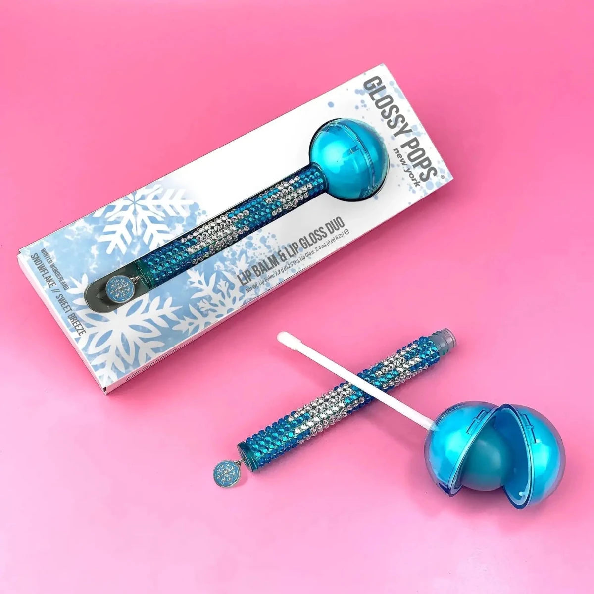 Shop Glossy Pops Glossy Pops Christmas Snowflake Lip Gloss for women – premium loungewear and festival fashion at Spoiled Brat