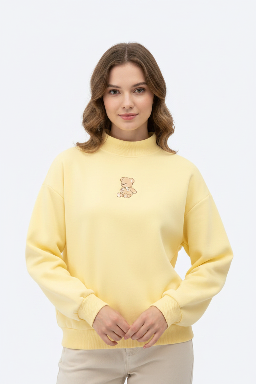 Happy Camp3r Banana Camp3y Mockneck Sweater - Spoiled Brat