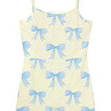 Shop Happy Camp3r Happy Camp3r Blue Bows Active Romper Suit Romper for women – premium loungewear and festival fashion at Spoiled Brat