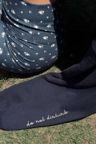 Happy Camp3r Do Not Disturb Sweater by Happy Camp3r – Sweater – Navy | Spoiled Brat UK