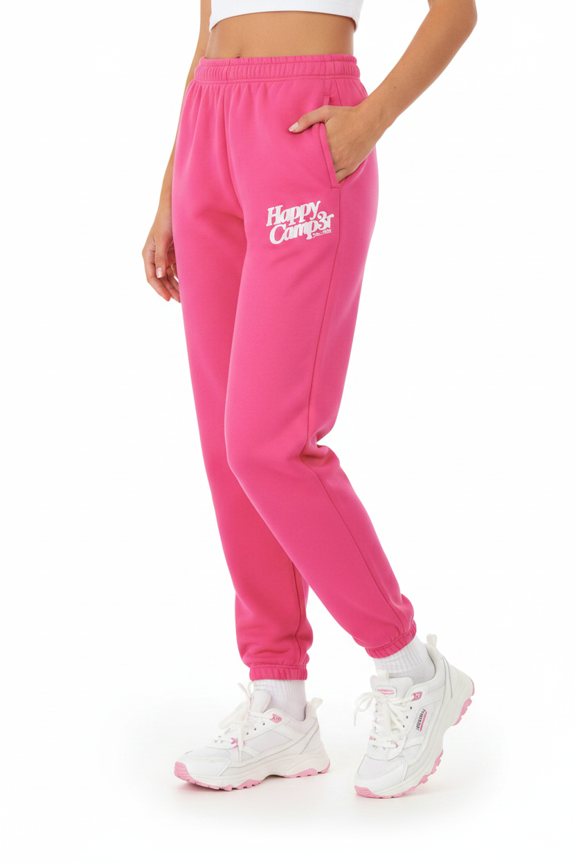 Happy Camp3r Hot Pink Core Jogger Pants - Spoiled Brat