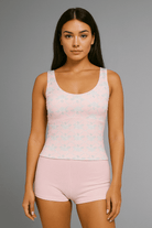 Shop Happy Camp3r Happy Camp3r Ribboned Dreams Athleisure Tank Top Tank Top for women – premium loungewear and festival fashion at Spoiled Brat