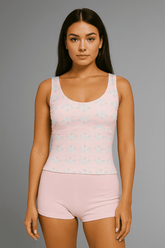Shop Happy Camp3r Happy Camp3r Ribboned Dreams Athleisure Tank Top Tank Top for women – premium loungewear and festival fashion at Spoiled Brat