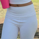 Shop Happy Camp3r Happy Camp3r Whispering Dots Harper Active Pants Leggings for women – premium loungewear and festival fashion at Spoiled Brat