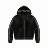 Shop Juicy Couture Juicy Couture Anniversary Long Sleeved Velour Hoodie Hoodie for women – premium loungewear and festival fashion at Spoiled Brat