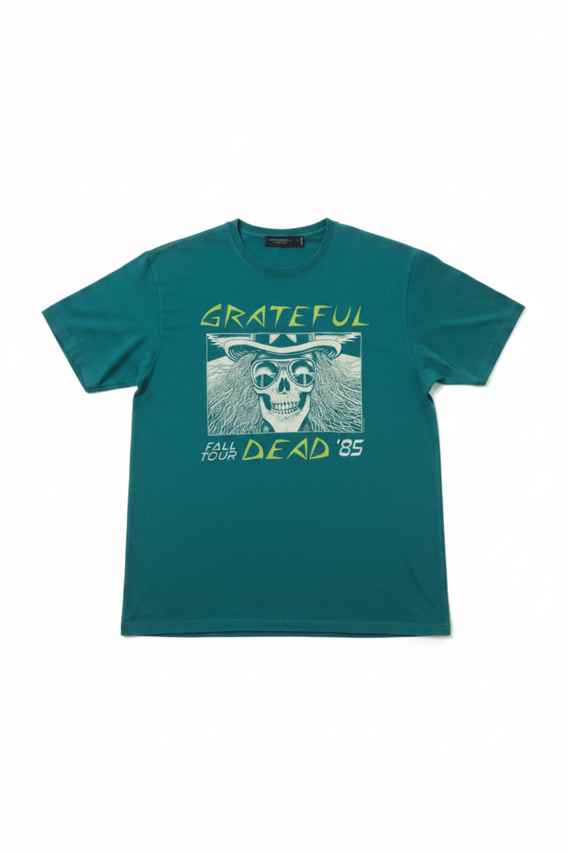 Shop Junk Food Junk Food Grateful Dead Oakland 1985 Tee T-Shirt for women – premium loungewear and festival fashion at Spoiled Brat