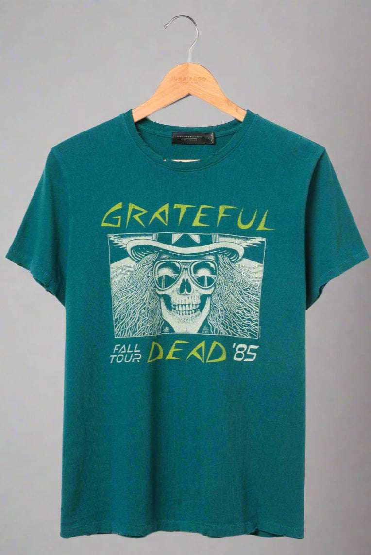 Shop Junk Food Junk Food Grateful Dead Oakland 1985 Tee T-Shirt for women – premium loungewear and festival fashion at Spoiled Brat