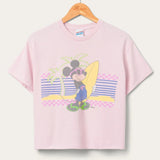 Shop Junk Food Junk Food Mickey Surf Flea Market Crop Top T-Shirt for women – premium loungewear and festival fashion at Spoiled Brat