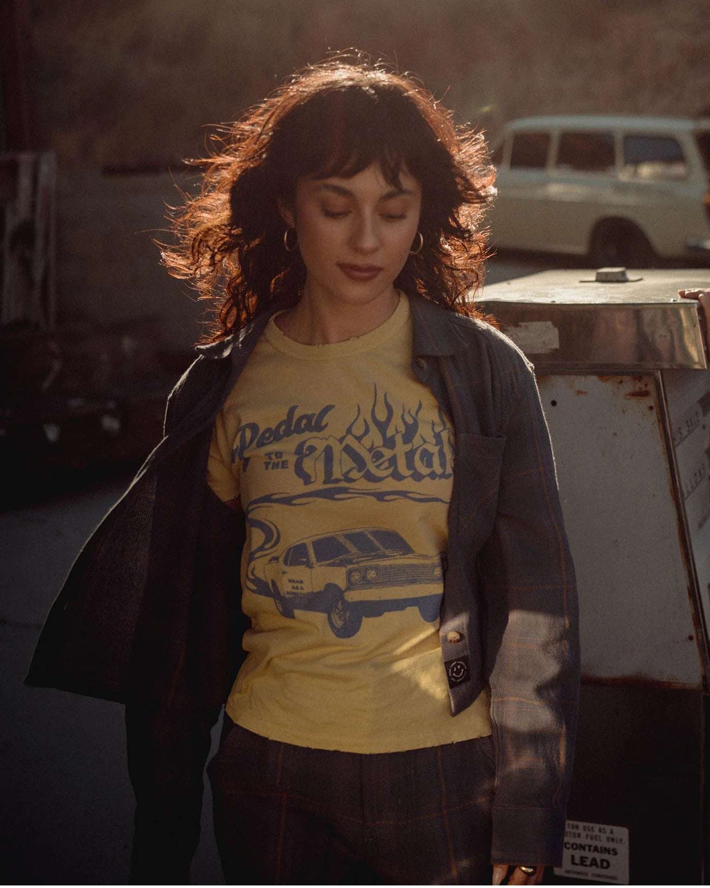 Shop Junk Food Junk Food Pedal to the Metal Tee T-Shirt for women – premium loungewear and festival fashion at Spoiled Brat