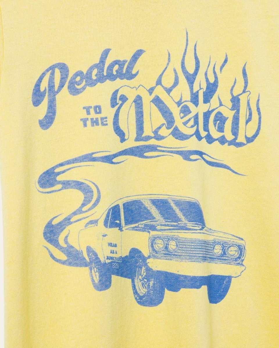 Shop Junk Food Junk Food Pedal to the Metal Tee T-Shirt for women – premium loungewear and festival fashion at Spoiled Brat