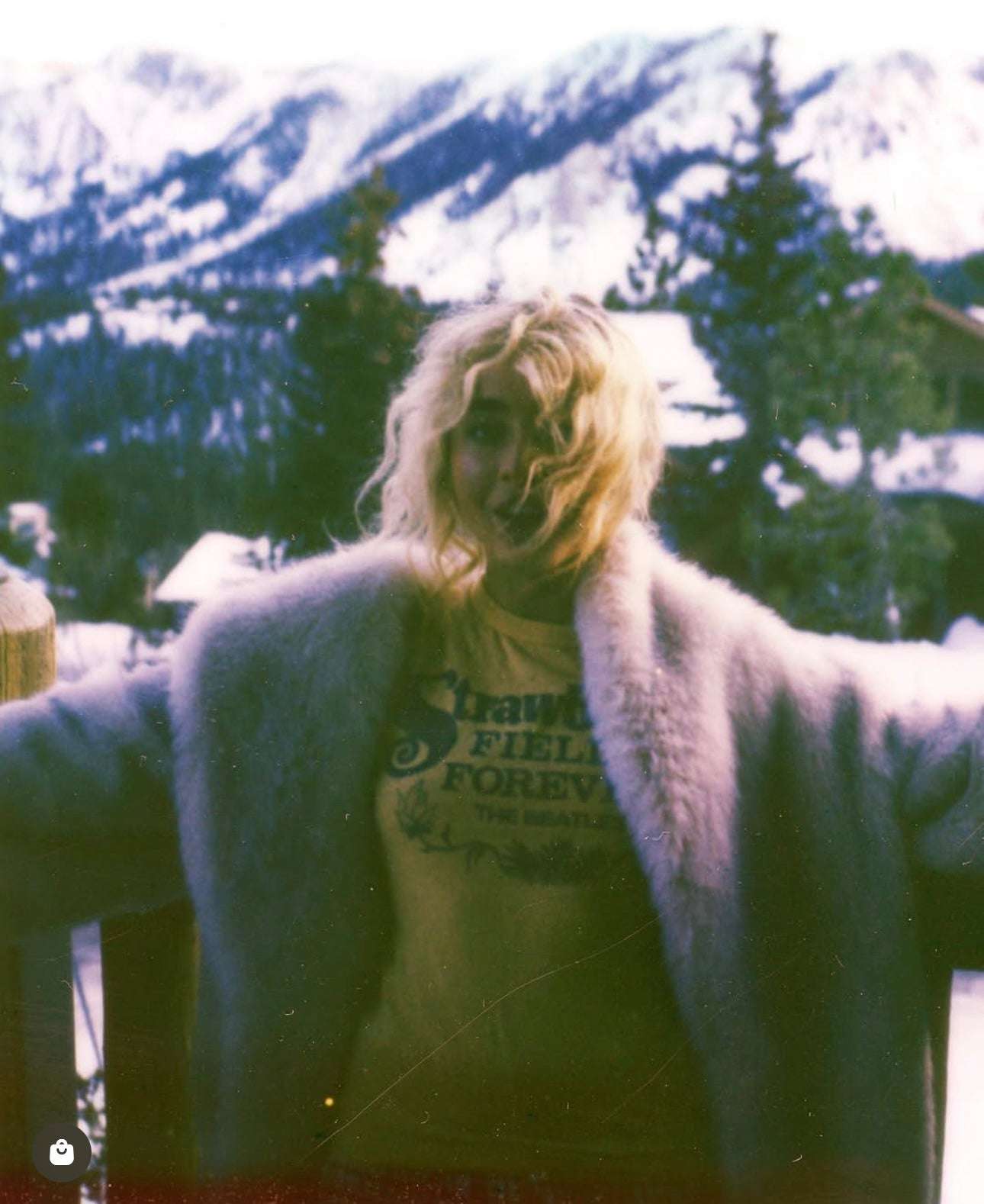 Shop Junk Food Junk Food Strawberry Fields The Beatles T-Shirt as seen on Sabrina Carpenter T-Shirt for women – premium loungewear and festival fashion at Spoiled Brat