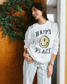 Junk Food Womens Happy Place Flea Market Fleece Sweater - Spoiled Brat