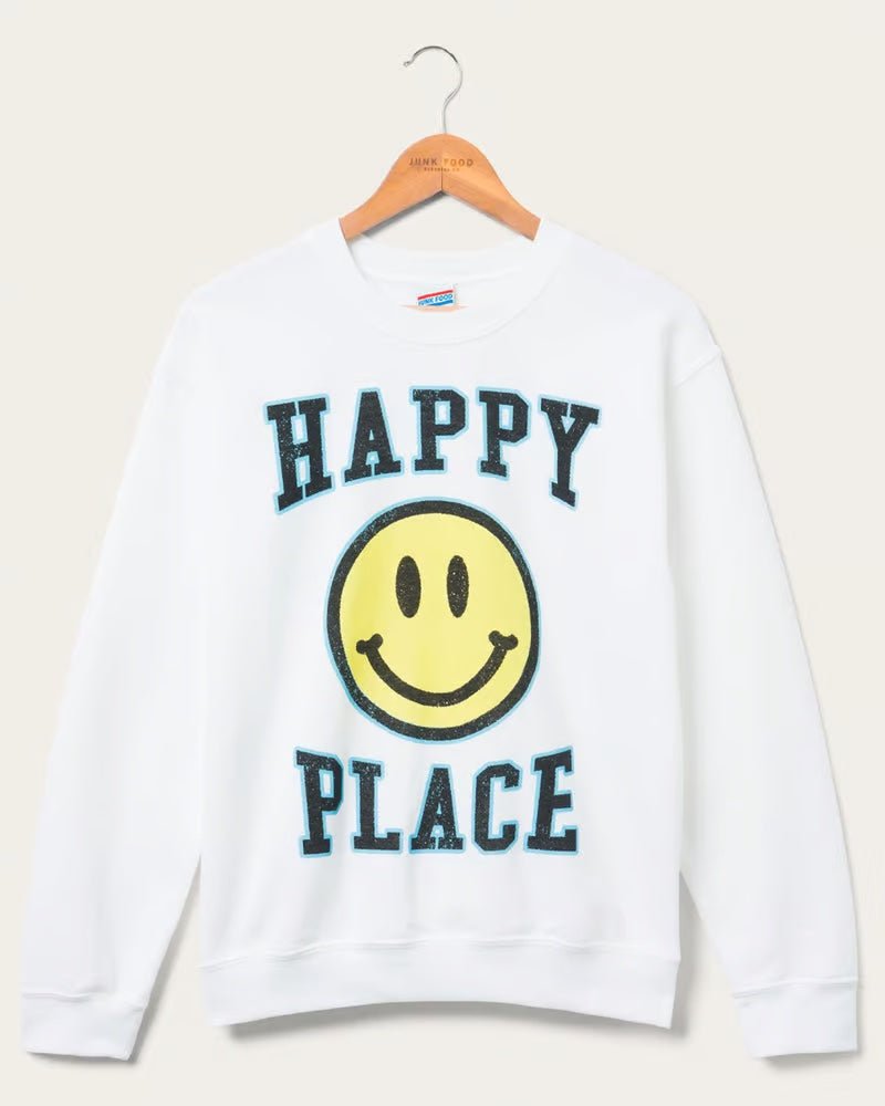 Junk Food Womens Happy Place Flea Market Fleece Sweater - Spoiled Brat