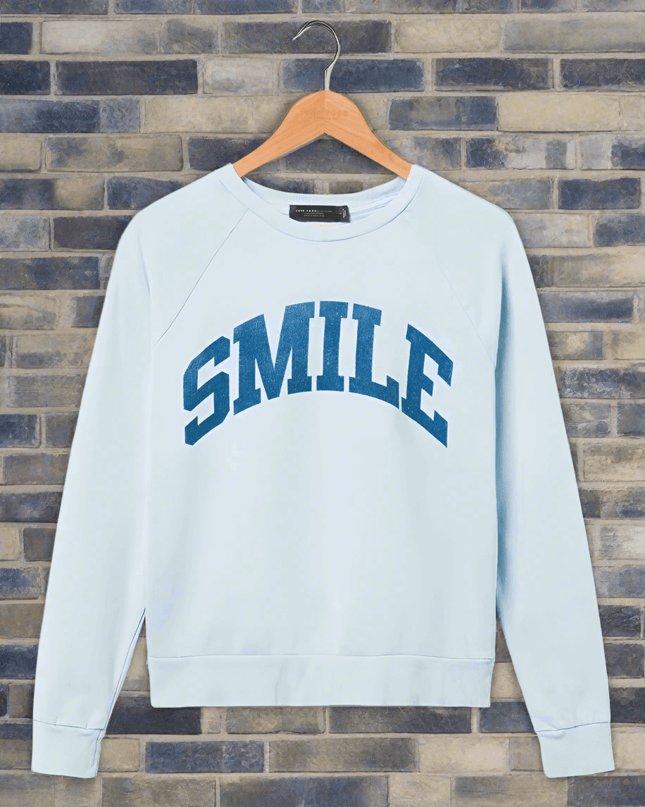 Junk Food Womens Smile Vintage Raglan Pullover - Spoiled Brat
