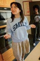 Junk Food Womens Smile Vintage Raglan Pullover - Spoiled Brat