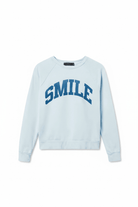 Shop Junk Food Junk Food Womens Smile Vintage Raglan Pullover T-Shirt for women – premium loungewear and festival fashion at Spoiled Brat