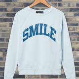 Shop Junk Food Junk Food Womens Smile Vintage Raglan Pullover T-Shirt for women – premium loungewear and festival fashion at Spoiled Brat