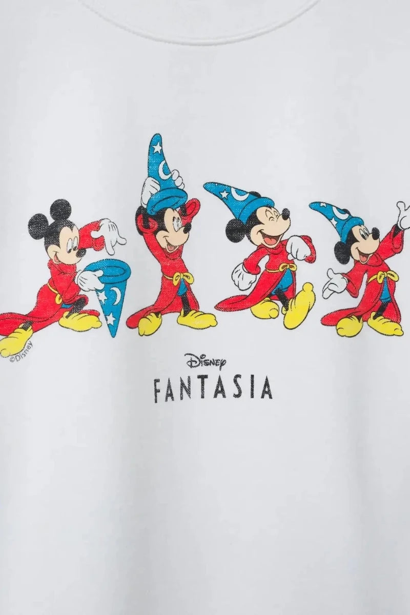 Shop Junk Food JUNKFOOD Disney Fantasia Mickey Jumper Jumper for women – premium loungewear and festival fashion at Spoiled Brat