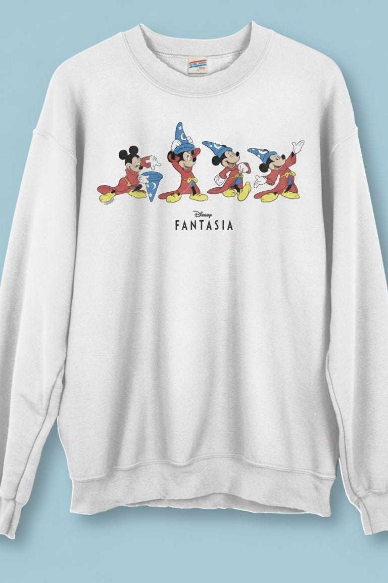 Shop Junk Food JUNKFOOD Disney Fantasia Mickey Jumper Jumper for women – premium loungewear and festival fashion at Spoiled Brat