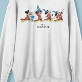 Shop Junk Food JUNKFOOD Disney Fantasia Mickey Jumper Jumper for women – premium loungewear and festival fashion at Spoiled Brat