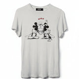 Shop Junk Food JUNKFOOD Disney Mickey and Minnie Kisses T-Shirt T-Shirt for women – premium loungewear and festival fashion at Spoiled Brat