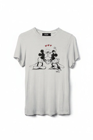 Shop Junk Food JUNKFOOD Disney Mickey and Minnie Kisses T-Shirt T-Shirt for women – premium loungewear and festival fashion at Spoiled Brat
