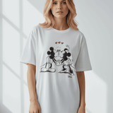 Shop Junk Food JUNKFOOD Disney Mickey and Minnie Kisses T-Shirt T-Shirt for women – premium loungewear and festival fashion at Spoiled Brat