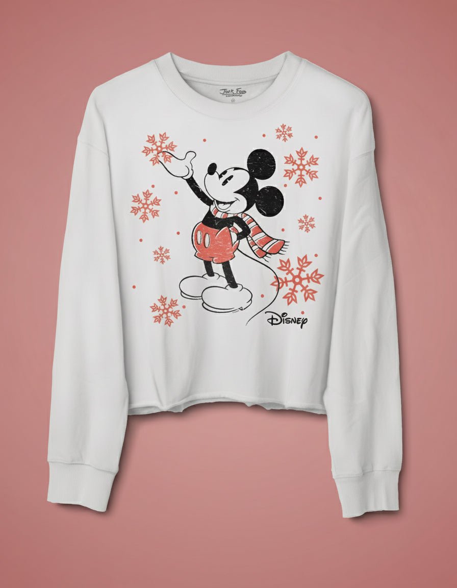 JUNKFOOD Disney Mickey Snowflake Christmas Jumper - Spoiled Brat