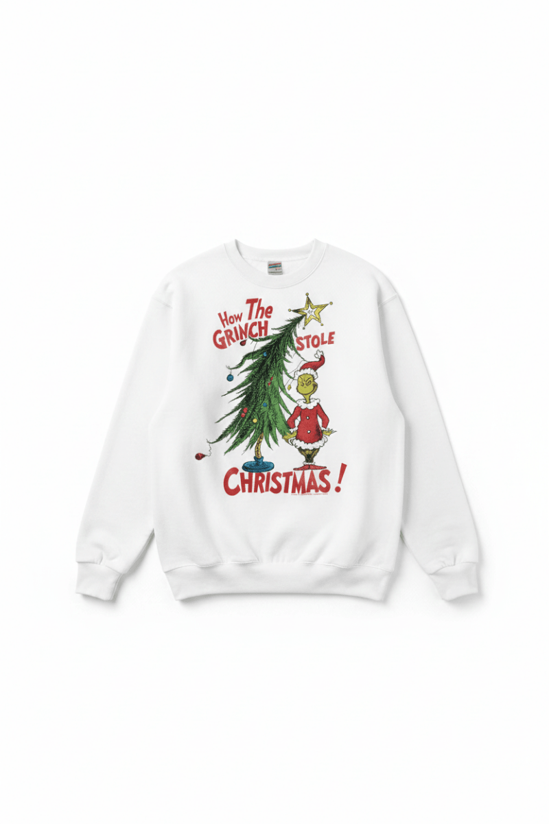 Shop Junk Food JUNKFOOD How The Grinch Stole Christmas Jumper Jumper for women – premium loungewear and festival fashion at Spoiled Brat