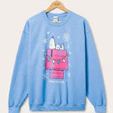 Shop Junk Food JUNKFOOD Snoopy Waiting for Santa Christmas Jumper Jumper for women – premium loungewear and festival fashion at Spoiled Brat